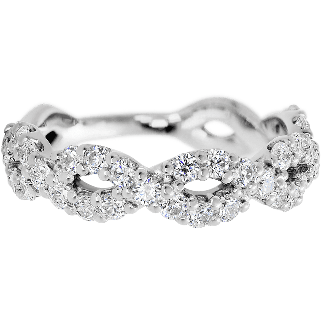 14K White Gold band with 36 Round Lab Grown Diamond (ST) having TCW-1.08