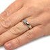 14K White Gold Meteorite Solitaire Engagement Ring
