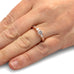 14K Rose Gold Moissanite and Meteorite Engagement Ring