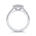 14K White Gold Round Cut Diamond Engagement Ring