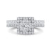 14K White Gold Round Cut Diamond Engagement Ring