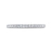 14K White Gold Round Diamond Half-Eternity Wedding Band