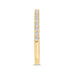 Round Diamond Half-Eternity Wedding Band In 14K Yellow Gold