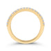 Round Diamond Half-Eternity Wedding Band In 14K Yellow Gold