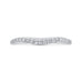 14K White Gold Round Diamond Half-Eternity Contour Wedding Band