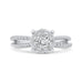 Round Cut Diamond Engagement Ring In 14K White Gold