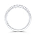 Round Diamond Half-Eternity Wedding Band In 14K White Gold
