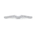 Round Diamond Half-Eternity Wedding Band In 14K White Gold