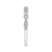 14K White Gold Round Diamond Wedding Band