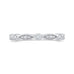 14K White Gold Round Diamond Wedding Band