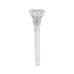 14K White Gold Round Diamond Engagement Ring