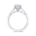 14K White Gold Round Diamond Engagement Ring