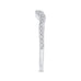 14K White Gold Round Diamond Half-Eternity Wedding Band