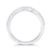 14K White Gold Round Diamond Half-Eternity Wedding Band