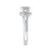 14K White Gold Round Diamond Promise Engagement Ring