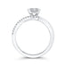 14K White Gold Round Diamond Promise Engagement Ring