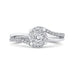 14K White Gold Round Diamond Promise Engagement Ring