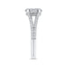 Round Diamond Engagement Ring In 14K White Gold with Split Shank