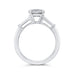14K White Gold Round Diamond Engagement Ring