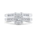 14K White Gold Round Diamond Engagement Ring