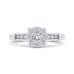 14K White Gold Round Diamond Engagement Ring