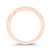 14K Rose Gold Round Half-Eternity Diamond Contour Wedding Band