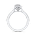Round Cut Diamond Engagement Ring In 14K White Gold