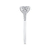 Round Cut Diamond Engagement Ring In 14K White Gold with Euro Shank