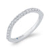 14K White Gold Round Diamond Half-Eternity Wedding Band