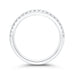 14K White Gold Round Diamond Half-Eternity Wedding Band