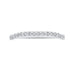 14K White Gold Round Diamond Half-Eternity Wedding Band