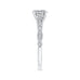 Round Cut Diamond Engagement Ring In 14K White Gold