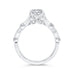 Round Cut Diamond Engagement Ring In 14K White Gold