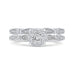 Round Cut Diamond Engagement Ring In 14K White Gold