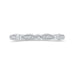 Round Diamond Half-Eternity Wedding Band In 14K White Gold