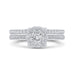 14K White Gold Round Cut Diamond Engagement Ring