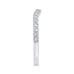 14K White Gold Round Diamond Half-Eternity Contour Wedding Band