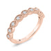 14K Rose Gold Round Diamond Half-Eternity Wedding Band