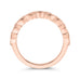 14K Rose Gold Round Diamond Half-Eternity Wedding Band