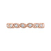 14K Rose Gold Round Diamond Half-Eternity Wedding Band