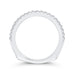 Round Cut Diamond Half-Eternity Wedding Band In 14K White Gold
