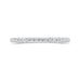 Round Cut Diamond Half-Eternity Wedding Band In 14K White Gold