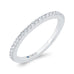Round Cut Diamond Half-Eternity Wedding Band In 14K White Gold