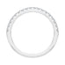 14K White Gold Round Diamond Half-Eternity Wedding Band