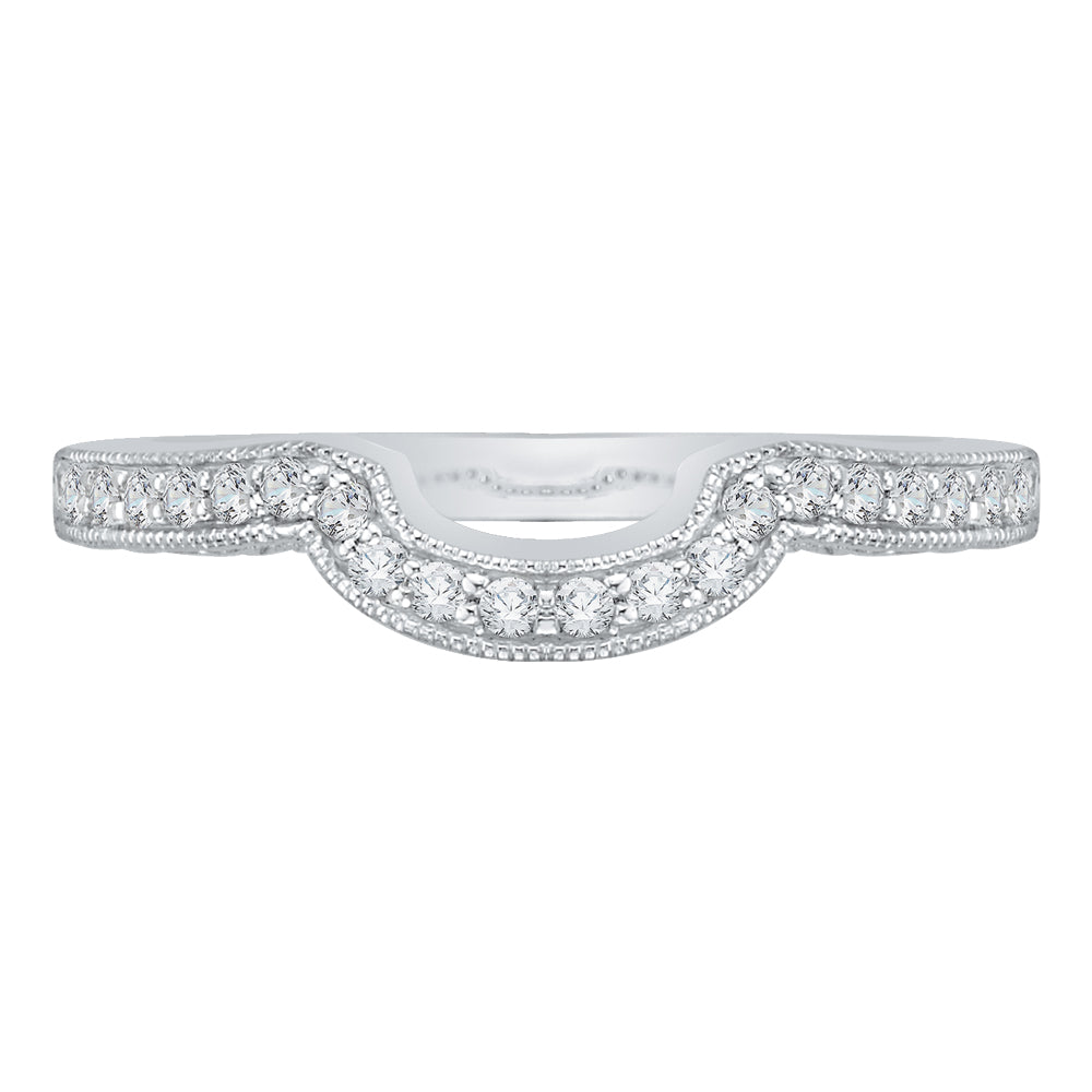 Round Diamond Wedding Band