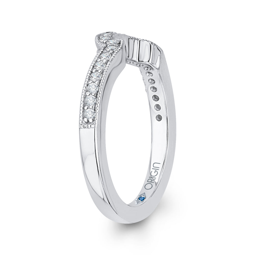 Round Diamond Wedding Band
