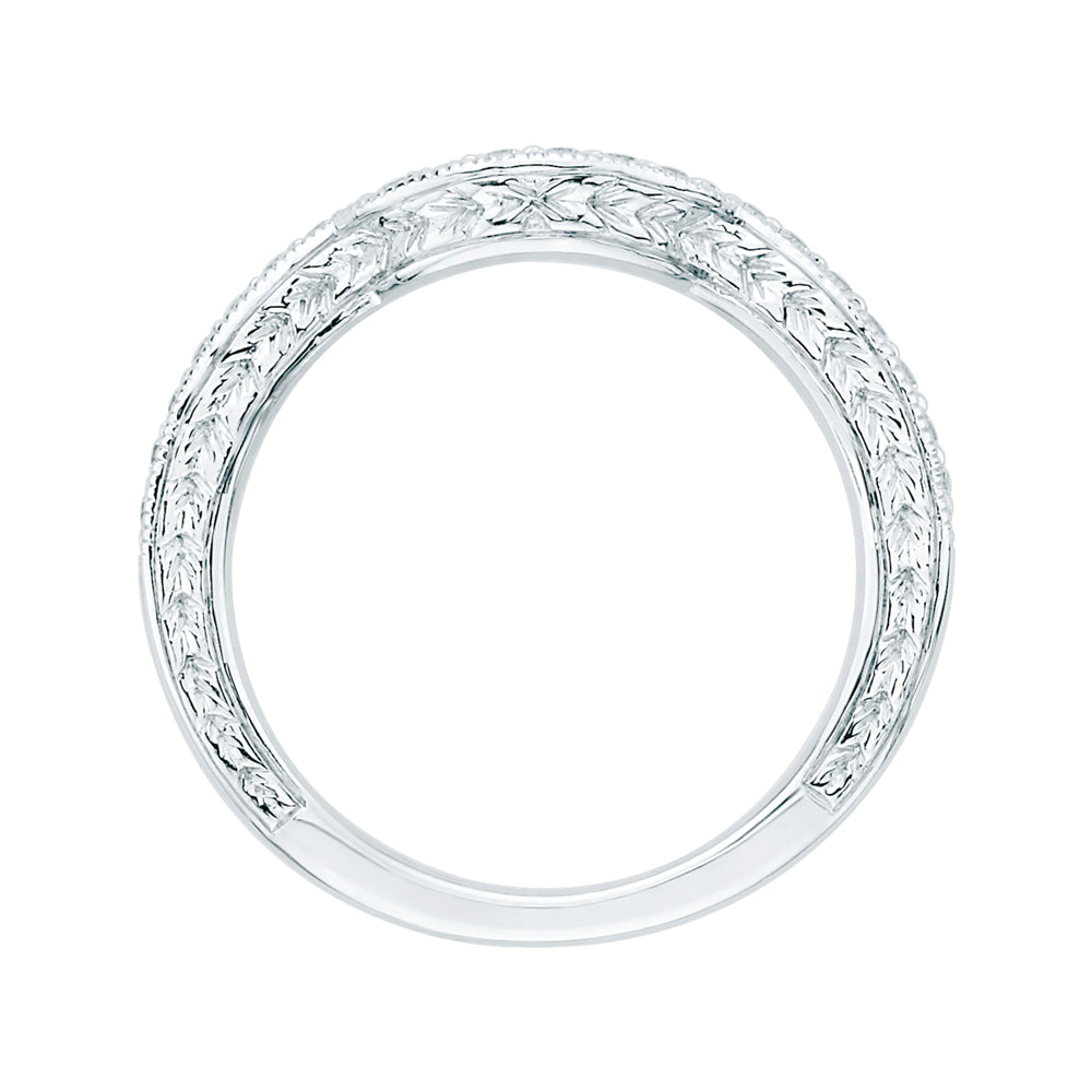 Round Diamond Wedding Band
