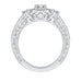 14K White Gold Round Diamond Halo Engagement Ring