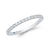 Round Diamond Half-Eternity Wedding Band In 14K White Gold