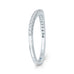 Round Diamond Half-Eternity Wedding Band In 14K White Gold